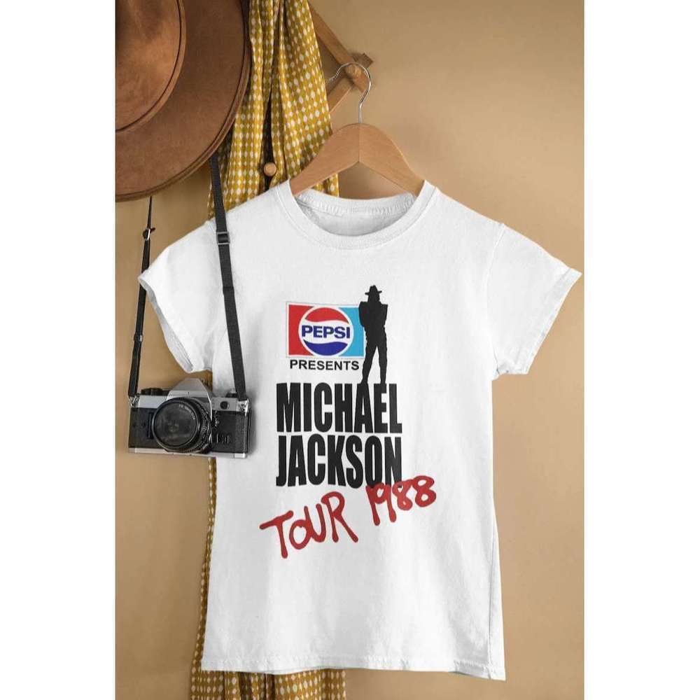 Michael Jackson Tour 1988 Graphic Tee - White